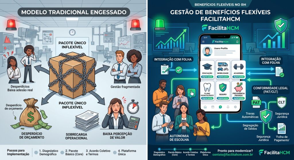 Benefícios Flexíveis no RH: Como Implementar com Segurança Jurídica e Alto Engajamento
