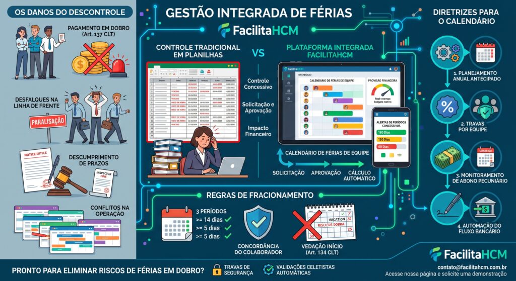 Gestão de Férias no RH: Como Evitar Férias em Dobro e Desfalques na Operação